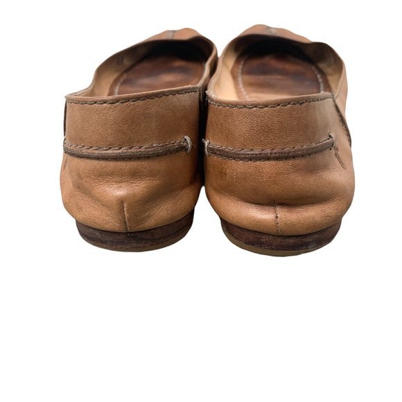 Frye Women's Carson Ballet Leather Flats in Tan Brown Size 8M - Picture 8 of 11